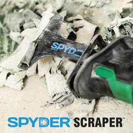 Spyder Scraper 00243 Scraping Tool Attachment for Reciprocating Saws, Black, Multi-Pack