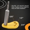 SDS Plus Ground Rod Driver with Adapter Bits Fits 5/8,