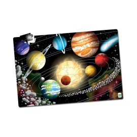 The Learning Journey New - The Learning Journey Puzzle Doubles! - Glow in the Dark Space: 100 Pcs