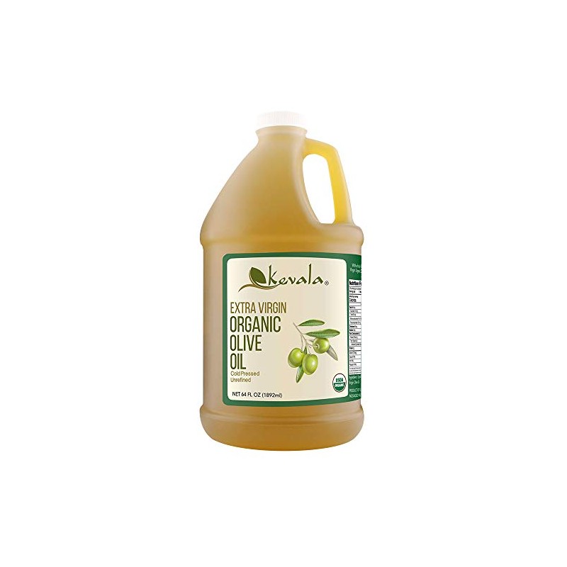 Kevala Extra Virgin Organic Olive Oil - Unrefined, Good for