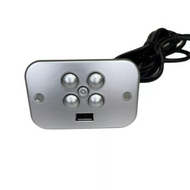 ProFurnitureParts Raffel 5 Button Handset, USB CTR UR2 08 MW B (R)