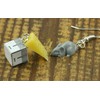 Mouse And Cheese Earrings Mice Nibble Earrings Cheese Piece Of