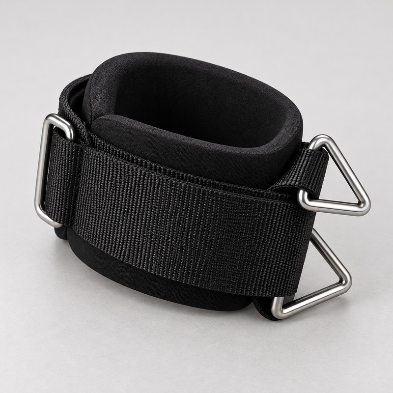 4 Pack Adjustable Cable Machine Wrist Straps, Padded Gym Wrist