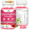 2 Pack Tanning Gummies for Women, Daily Tanning Supplement Melanin