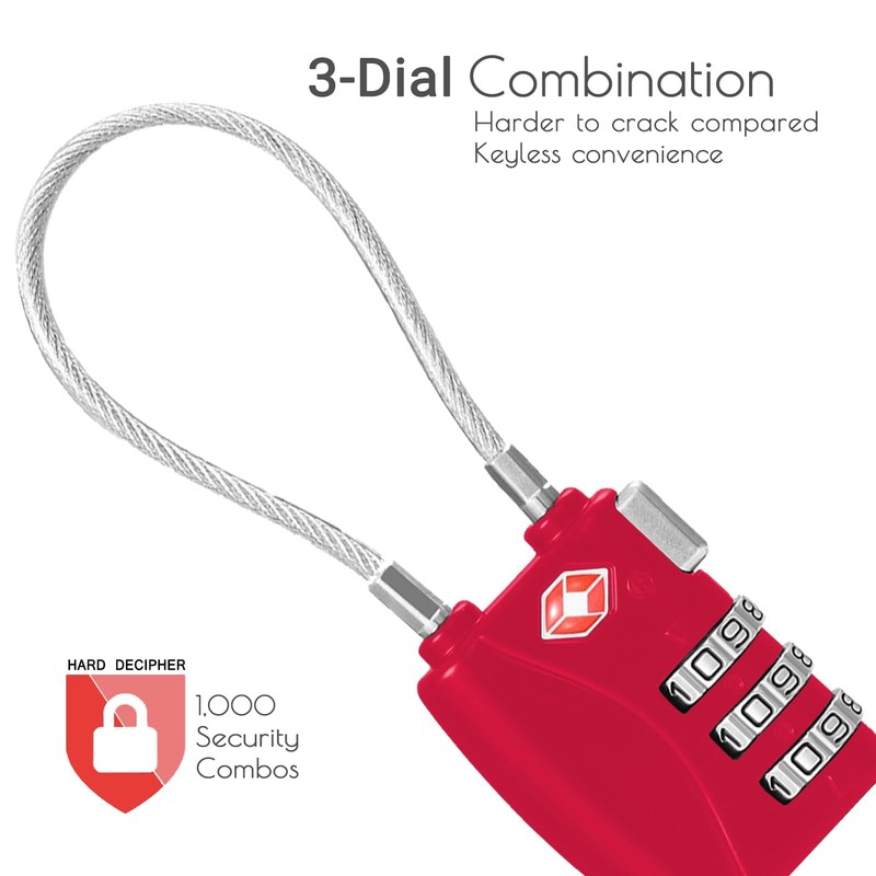 CFMOUR TSA Locks - 1, 2, 3, 4, 5, 6