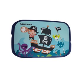 Tupperware to Go Lunch Box Clever Break 550 ml Lunch Box with Divider Eco+ School (590 ml Pirate)