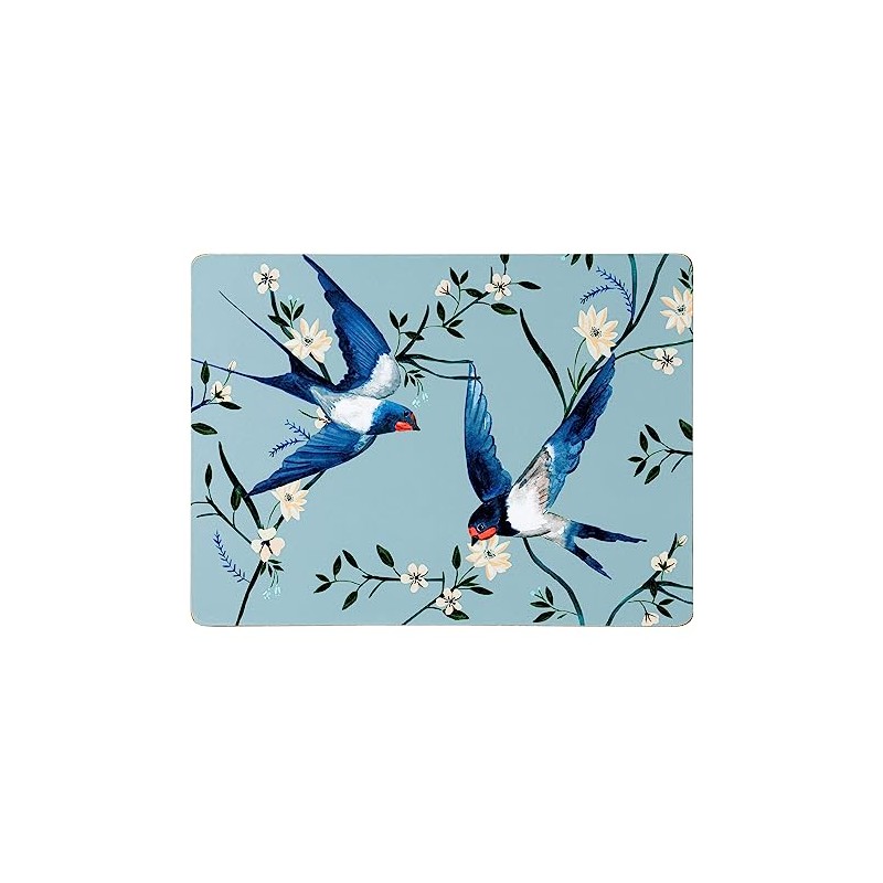 Set of 4 (8 pc) Flying Home Birds Placemat &