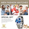 OLEVS Blue Watches for Men Waterproof Diamond Business Luxury Dress