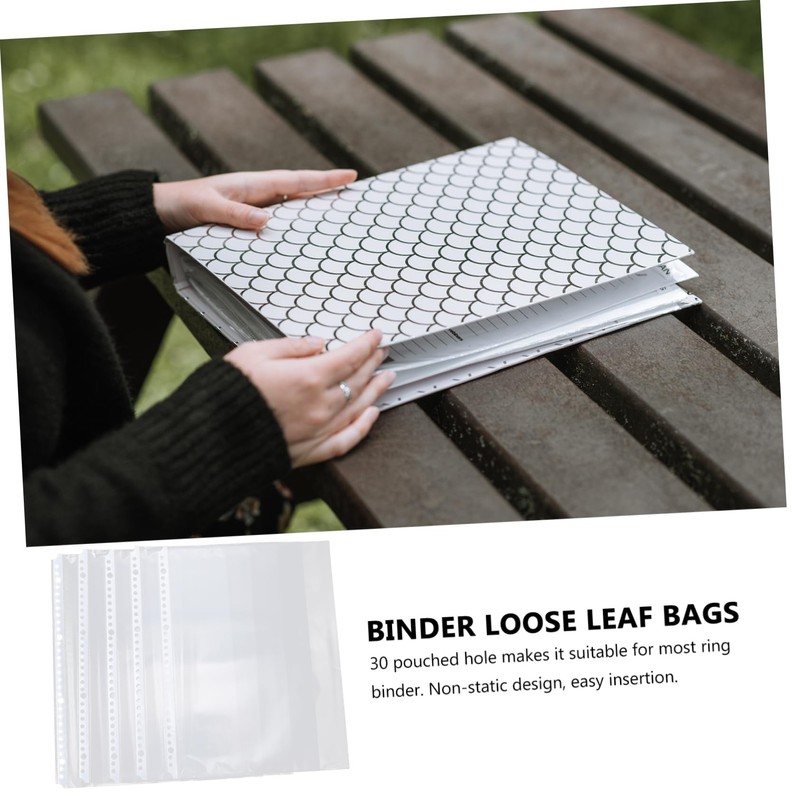 Operitacx 100pcs Inside Folder Packaging Sealable Binders Prongs Binder Document