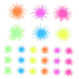 KONTONTY 50pcs Sticky Wall Crawling Stretchy TPR Props for Parties Novelty Fun Portable Stress Relief for Adults