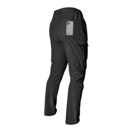 Mens Work Cargo Hiking Pants Waterproof Lightweight Stretch Flex Fishing Camping Travel Outdoor Pants Darkgray 32