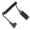 D Tap Male to 4 Port Dtap Female Splitter Power