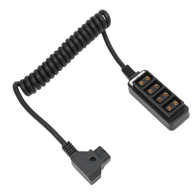 D Tap Male to 4 Port Dtap Female Splitter Power