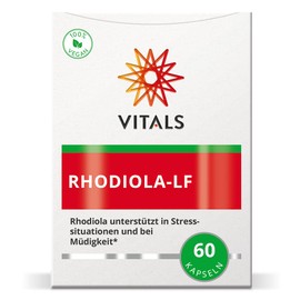 Vitals - Rhodiola Rosea 60 Kapseln, hochdosiert. Rhodiola für Stressbewältigung & Müdigkeit. Enthält qualitativ hochwertigen Rhodiolife Extrakt.