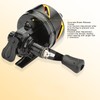 Fishing Reel High Speed 3.9:1 Gear Ratio 3+1 Bearing Reversible