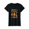 Queen of Cookies and Chaos Aunt Novelty Design T-Shirt