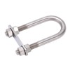 12x130mm Marine Bow Stern Eye U Bolt with Adjustable Screw