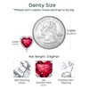 ChicSilver Ruby Earrings for Women 925 sterling Silver July Birthstone
