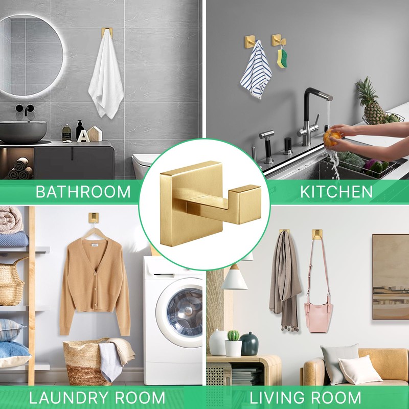 Fenas Towel Hooks Robe Hook Coat Hook Stainless Steel Heavy