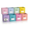 11 Inch Cube Storage Bin with Label Window, 8 Pack
