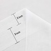 DWCN White Sheer Curtains, Faux Linen Rod Pocket Sheer Voile