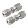 Goldpea Stainless Steel 304 Compression Union 6mm OD x 6mm