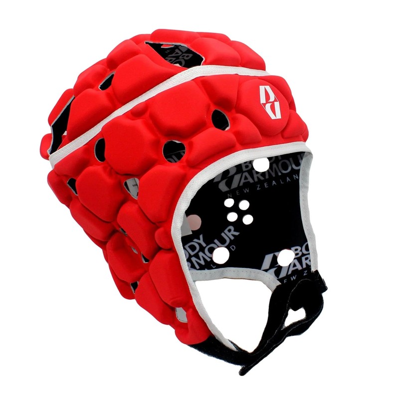 Body Armour Ventilator Head Guard (Red, Large Adult)