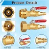 RV Winterize Blowout Adapter, RV Winterizing Kit, Brass RV Blow