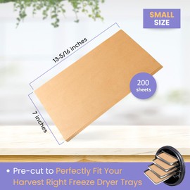 200 pack Parchment Paper For Harvest Right Freeze Dryer (S - Small)