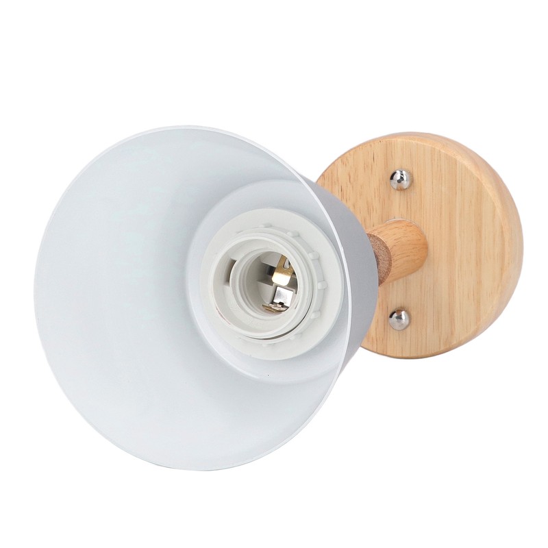 Wall Sconces Modern Minimalist Style Wood Art Decorative Grey Wall