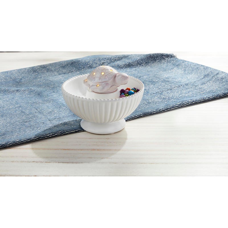 Mud Pie Sea Turtle Light Up Sitter; 2 1/4" X