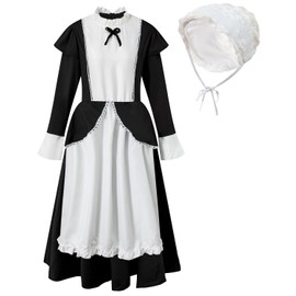 PROMOTED TO BIG SISTER Pilgrim Costume for Womens (Medium)