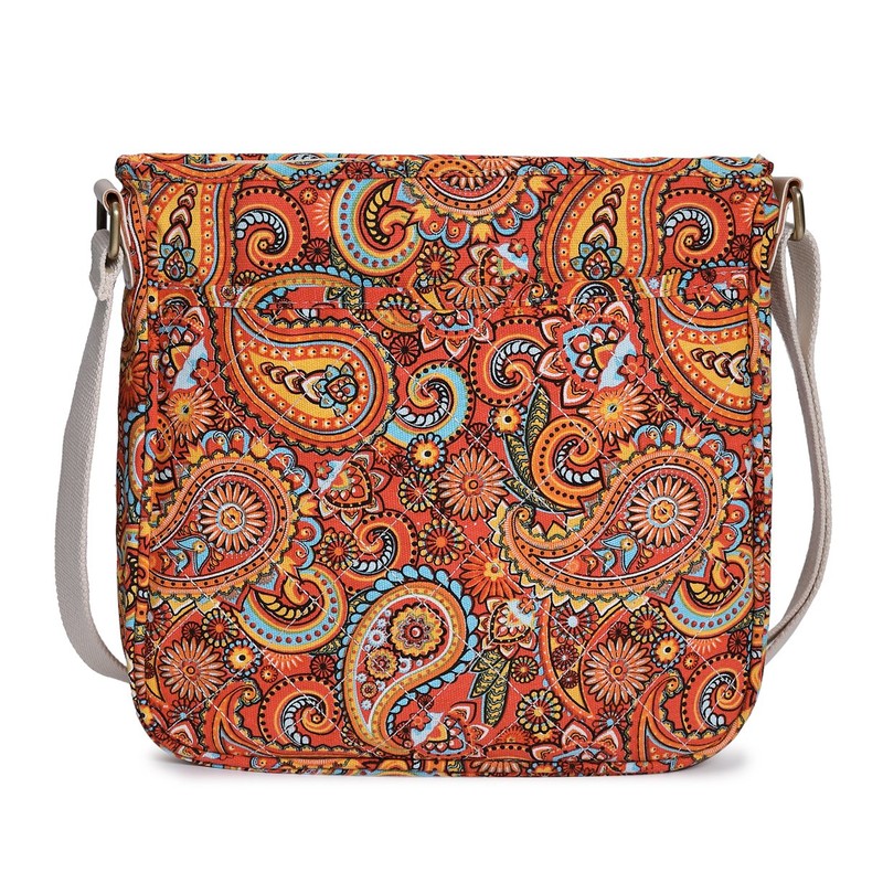 Malirona Women 's Durable Floral Crossbody Bag Canvas Messenger Handbag