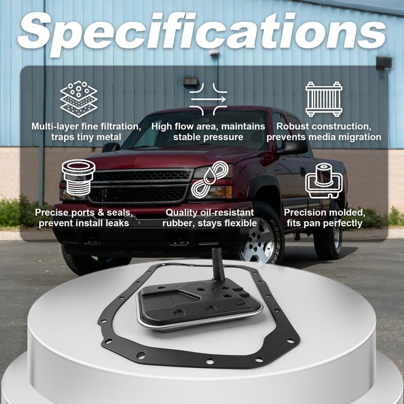 RARAYC 4L80E Transmission Filter and Gasket Kit