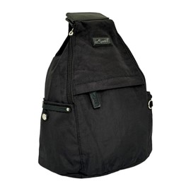 Spirit Medium Lightweight Waterproof Multi Pocket Shoulder Travel Holiday Day Backpack Rucksack With Adjustable Straps 9894 (Black)