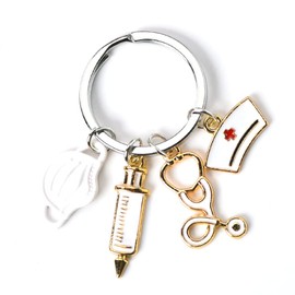 Guqqeuc Nurse Gifts Stethoscope Nurse Cap Keychain for Doctor Nurse Appreciation Gifts for Women Men Nursing Graduation Gifts for Nurse Students Practitioner