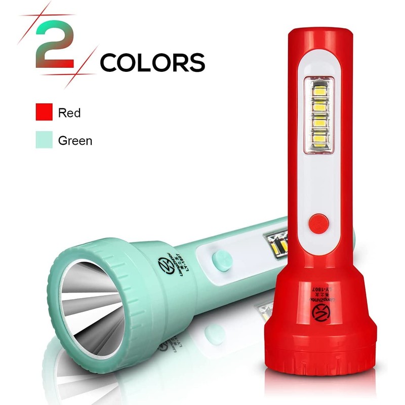 Tokeyla 2 Pack Rechargeable Kids Flashlight,Portable Flashlight with COB LED,Lightweight