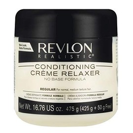 Revlon Realistic Conditioning CrMe Relaxer No Base Formula Regular (Pack of 4)