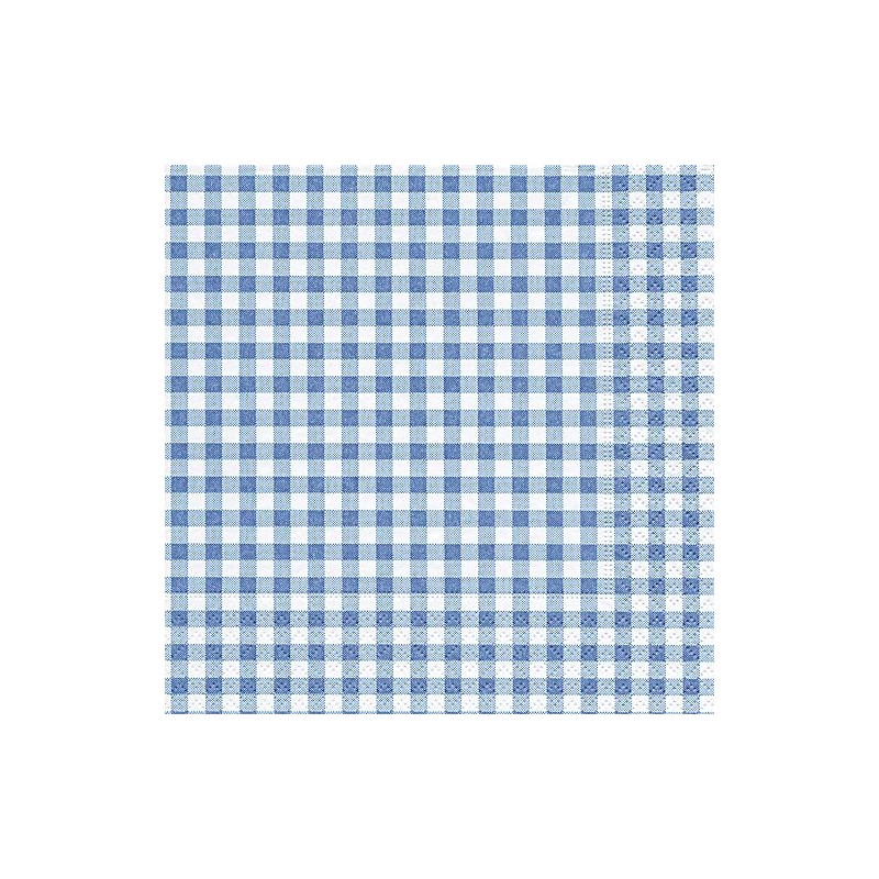 20 Napkins Checked Black Checked Vichy Timeless