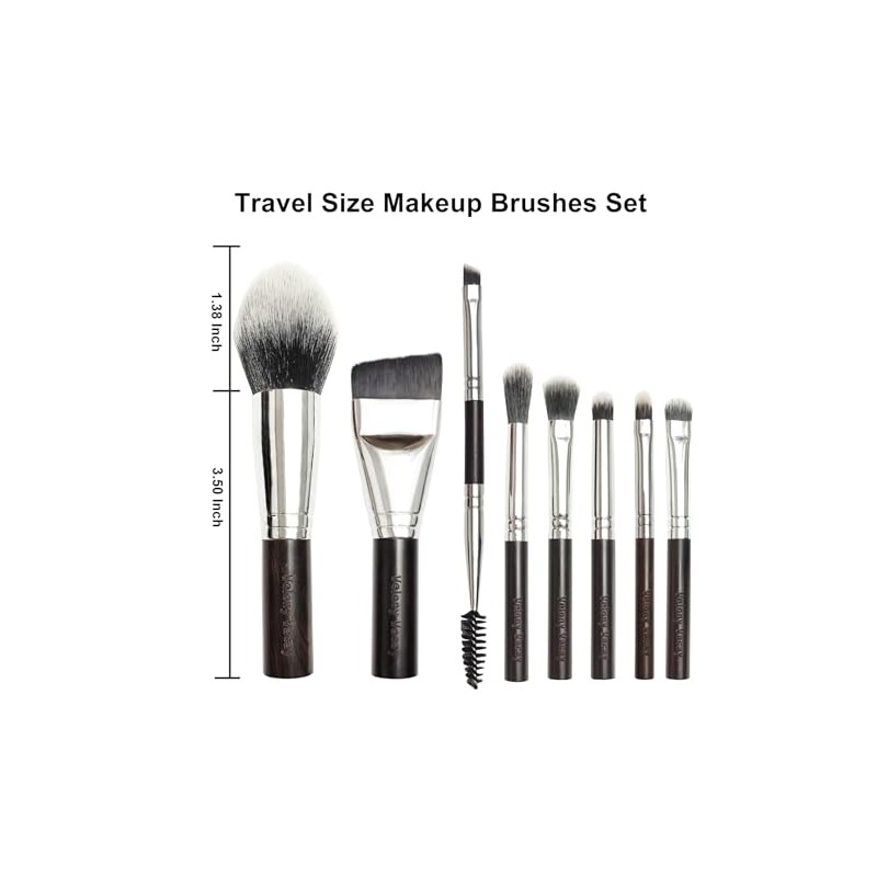 Juego de Brochas de Maquillaje de Viaje, Brochas de Maquillaje