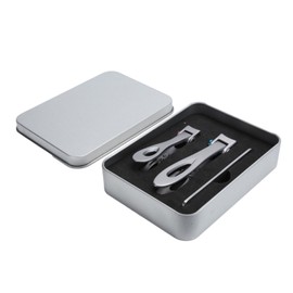 Nail Clipper Big Mouth Nail Cutter File Dead Skin Removal Stainless Steel Manicure SetSilver