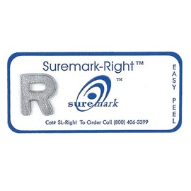 Right Skin Markers - 1.2cm Lead R, 100 per Box