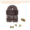 QUARKZMAN Leather Belt Pin Buckle with Rivets 35 mm Belt