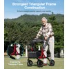 Farani All Terrain Walkers for Seniors - 10" Rubber Wheels,