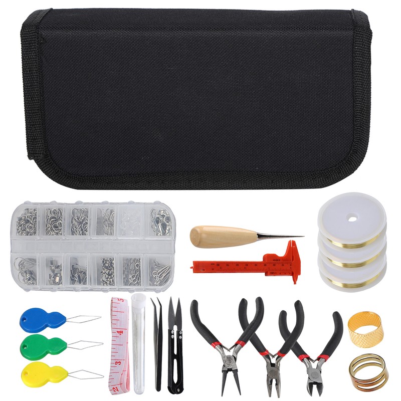 Jewelry Making Tools Pliers Earring Hook Ribbon Buckle Measuring Ruler