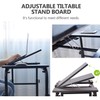 KOMOREBI Overbed Table with Wheels Laptop Desk Cart Table Over
