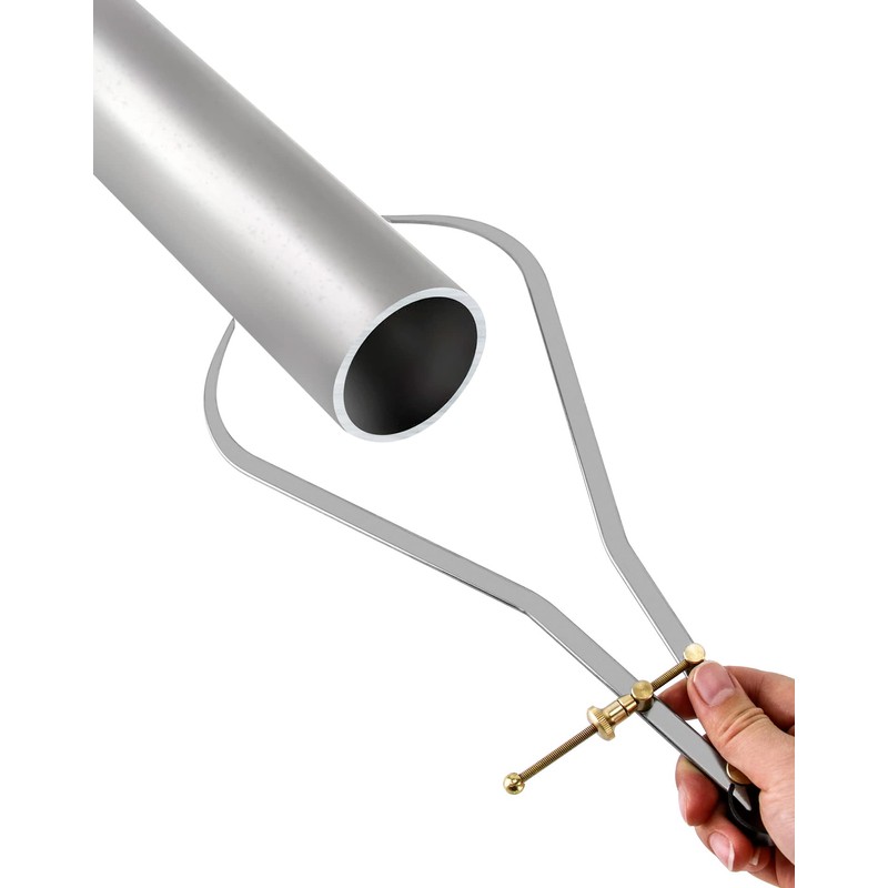 QWORK Outside Calipers, Precision Quick-Spring Nut Adjustment 12 Inch Jaw