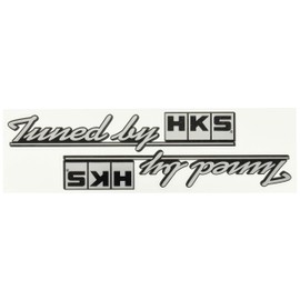 HKS オフィシャルグッズ ステッカー Tuned by ブラック 51003-AK117 ２枚入り