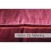 Riva Paoletti Luxe Velvet Cushion Cover - Cranberry Pink -