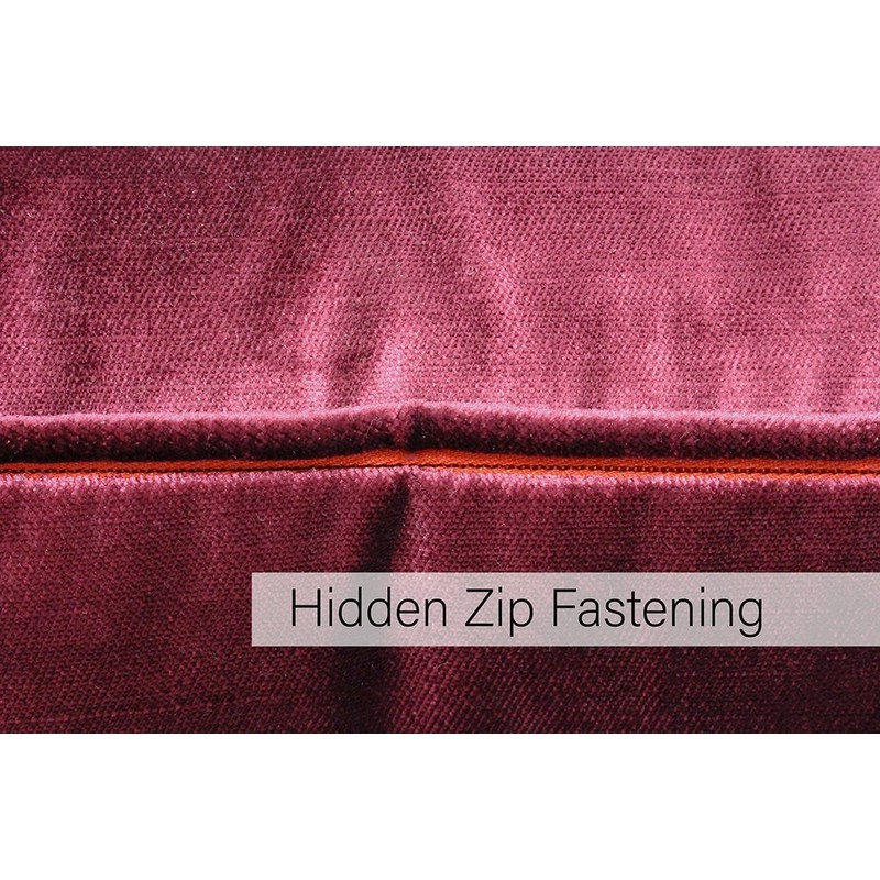 Riva Paoletti Luxe Velvet Cushion Cover - Cranberry Pink -